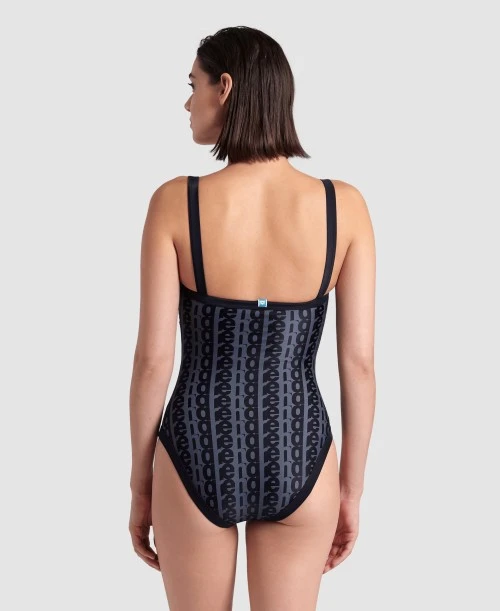 WOMANS ARENA MONOGRAM SWIMSUIT